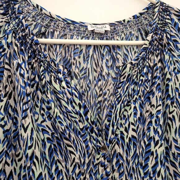 Splendid Dress Women's Size Medium Blue Midi - Picture 2 of 7